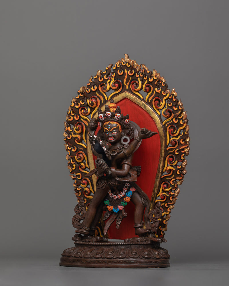 Tantric Deity Chakrasamvara Statue | Vajrayana Rituals Wrathful Deity