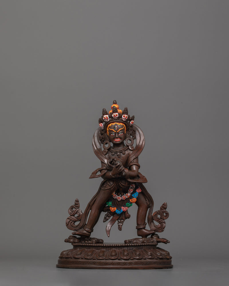 Tantric Deity Chakrasamvara Statue | Vajrayana Rituals Wrathful Deity