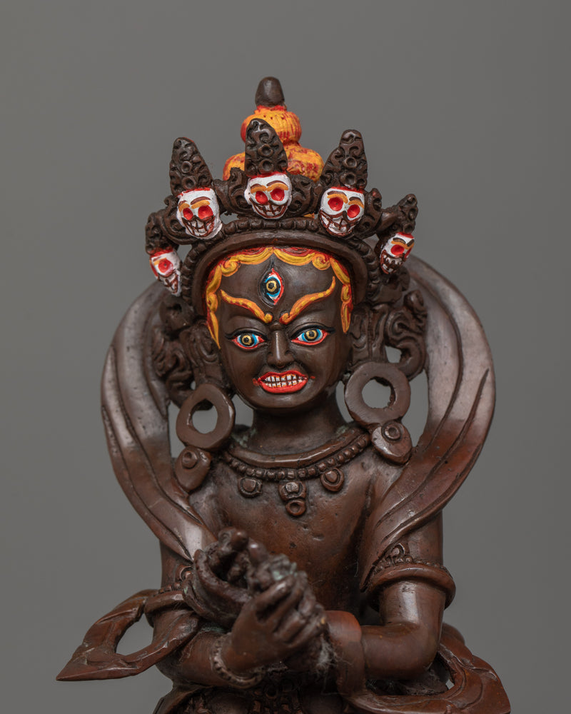 Tantric Deity Chakrasamvara Statue | Vajrayana Rituals Wrathful Deity