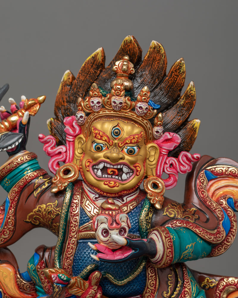 Guardian of the Dharma Mahakala Bernakchen | Tibetan Buddhism Sacred Art