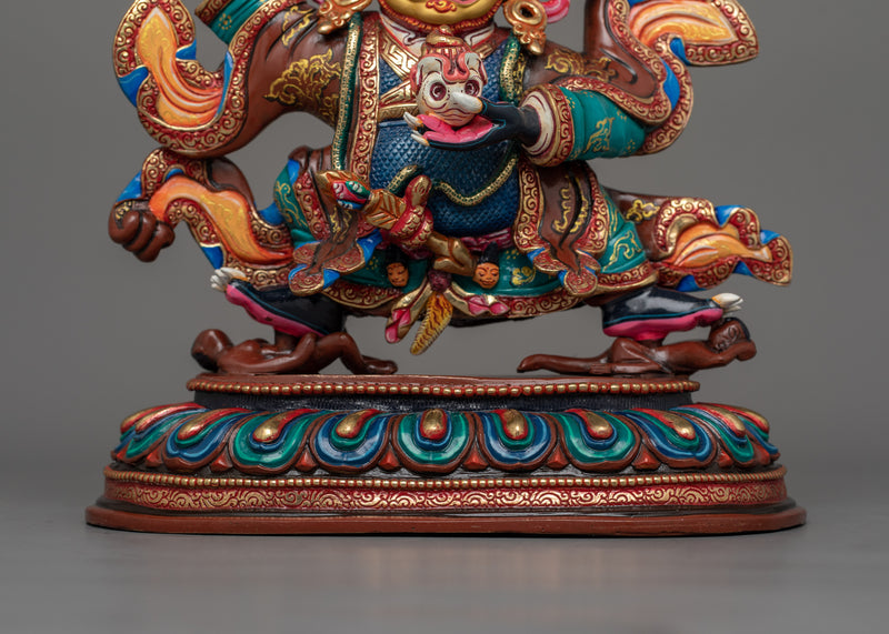 Guardian of the Dharma Mahakala Bernakchen | Tibetan Buddhism Sacred Art