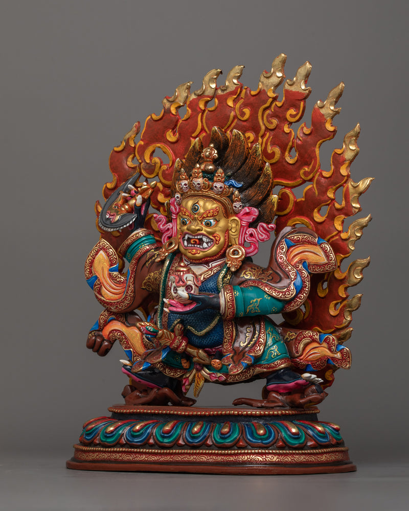 Guardian of the Dharma Mahakala Bernakchen | Tibetan Buddhism Sacred Art