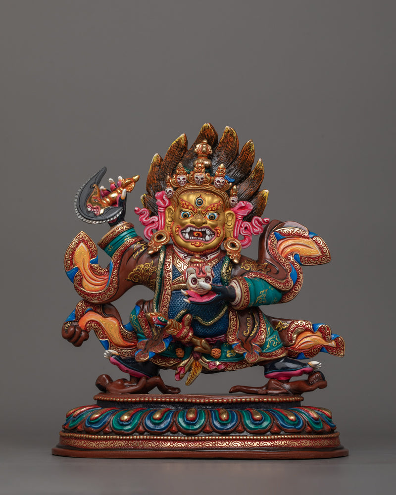 Guardian of the Dharma Mahakala Bernakchen | Tibetan Buddhism Sacred Art