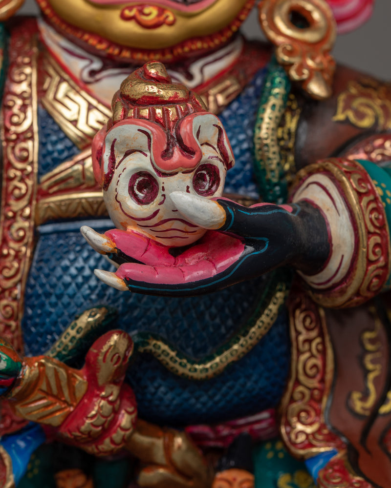 Guardian of the Dharma Mahakala Bernakchen | Tibetan Buddhism Sacred Art