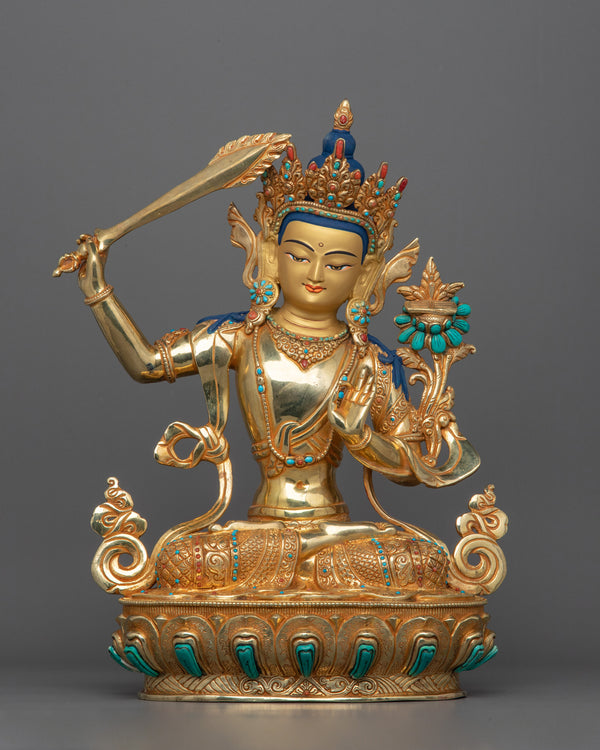 youthful-appearance-of-manjushri-statue