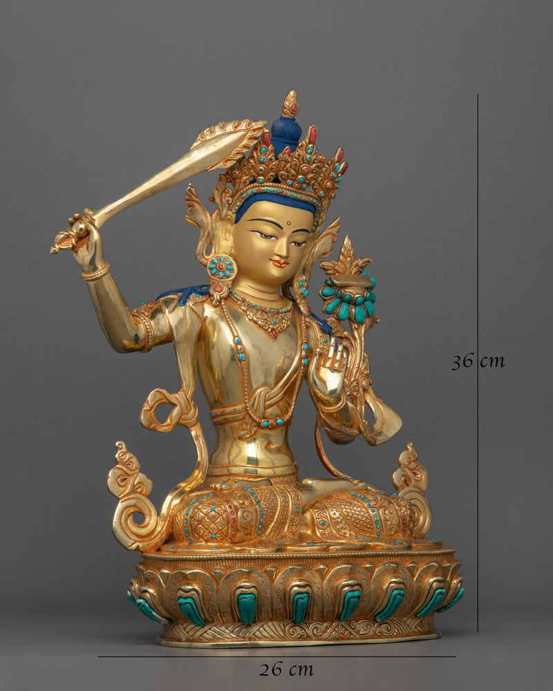 youthful-appearance-of-manjushri-statue