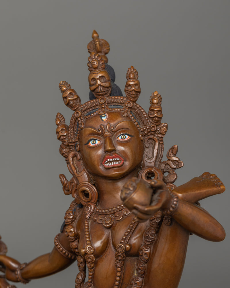 Fierce Vajrayogini Female Dakini Sculpture | Statue for Spiritual Transformation