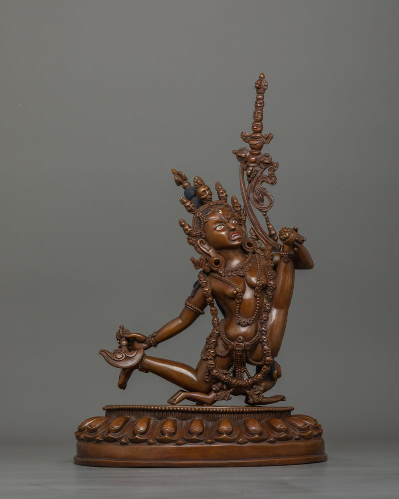 Fierce Vajrayogini Female Dakini Sculpture | Statue for Spiritual Transformation