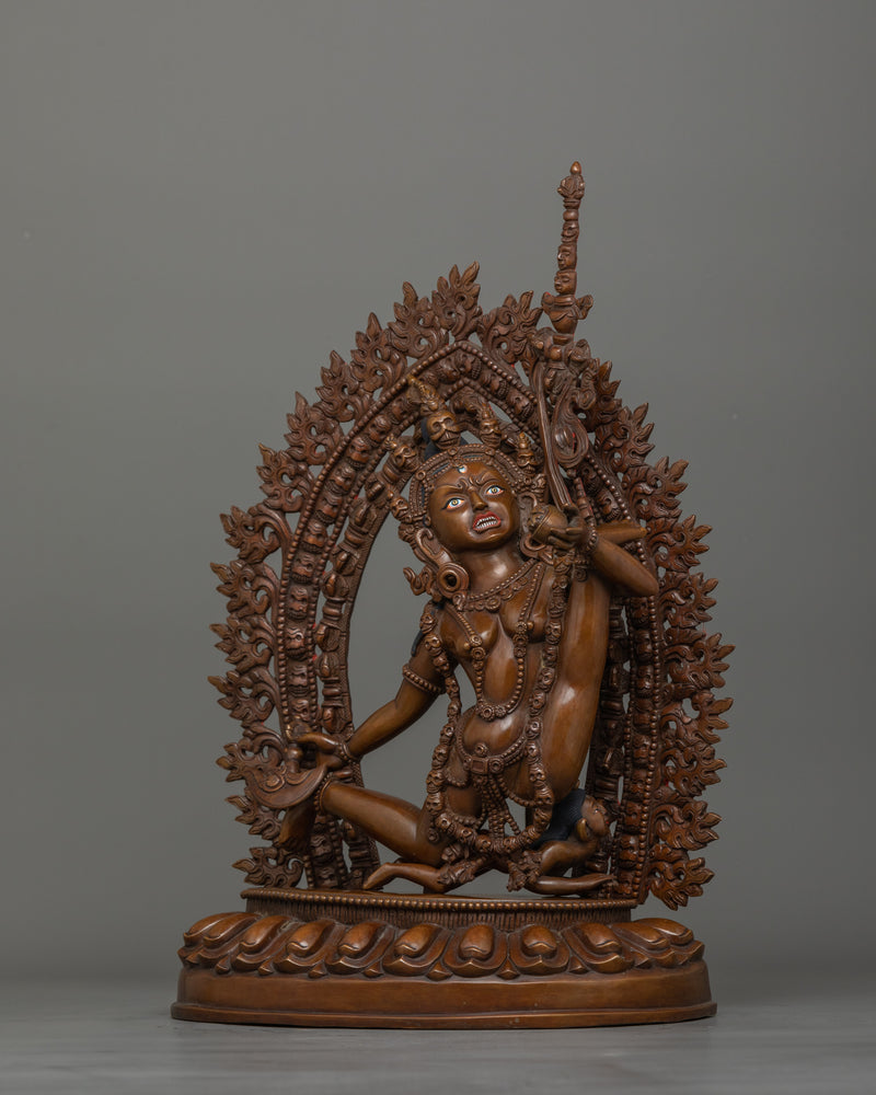 Fierce Vajrayogini Female Dakini Sculpture | Statue for Spiritual Transformation