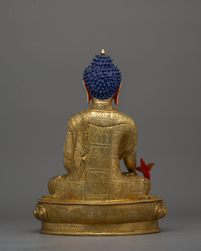 Bhaishajyaguru Tibetan Healing Buddha Sculpture | Sangye Menla Lord of Medicine