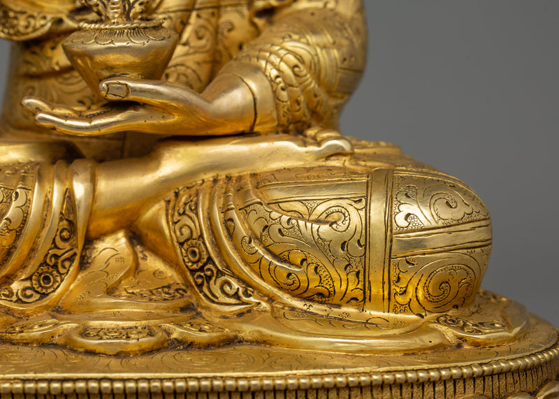 Bhaishajyaguru Tibetan Healing Buddha Sculpture | Sangye Menla Lord of Medicine