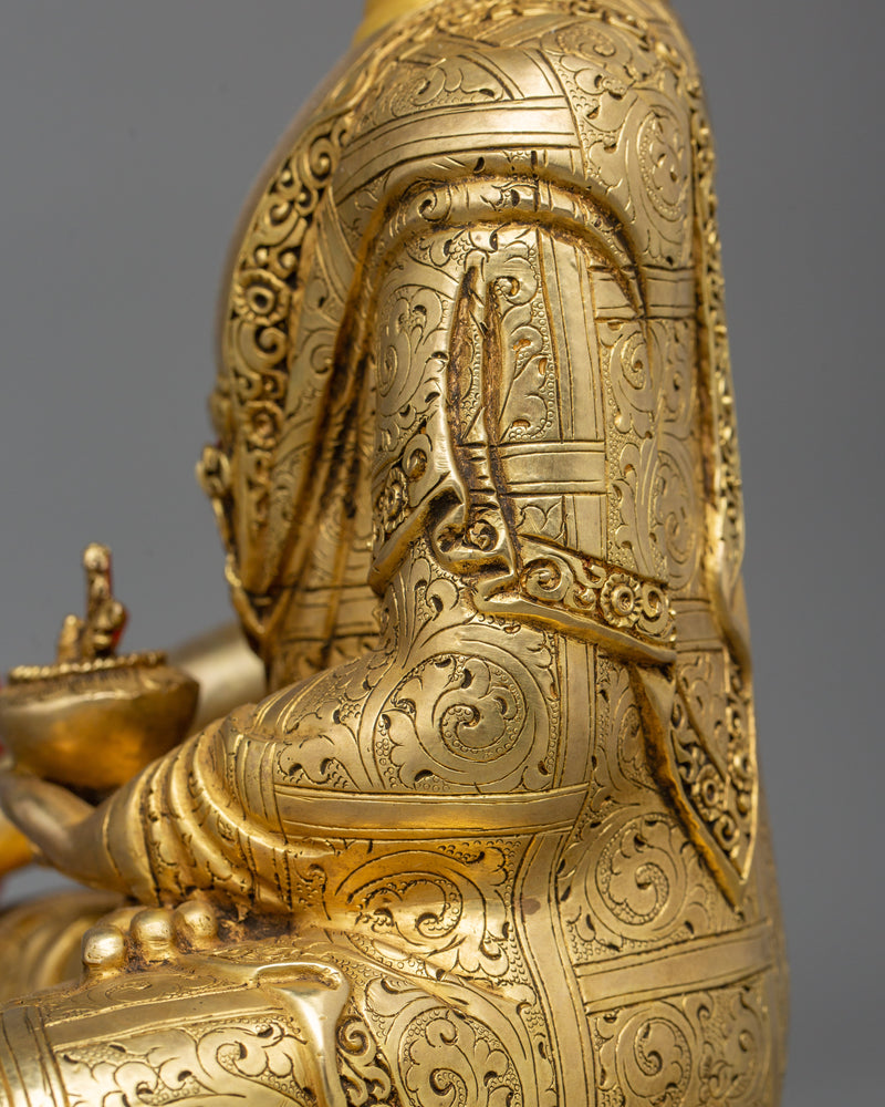 Bhaishajyaguru Tibetan Healing Buddha Sculpture | Sangye Menla Lord of Medicine