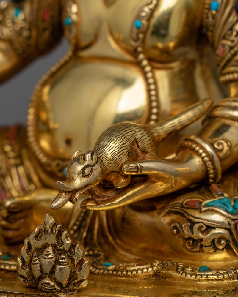 Wealth God Dzambhala Figurine | An Exquisite Handmade Sculpture