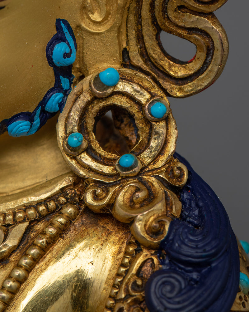 Wealth God Dzambhala Figurine | An Exquisite Handmade Sculpture