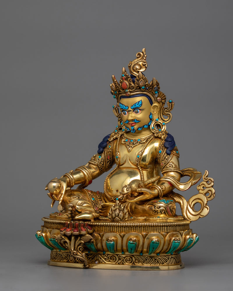 Wealth God Dzambhala Figurine | An Exquisite Handmade Sculpture