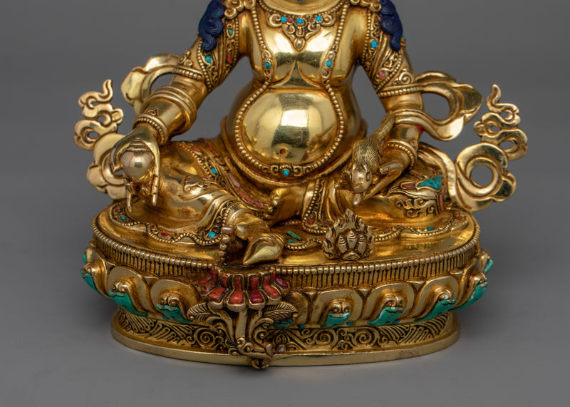 Wealth God Dzambhala Figurine | An Exquisite Handmade Sculpture