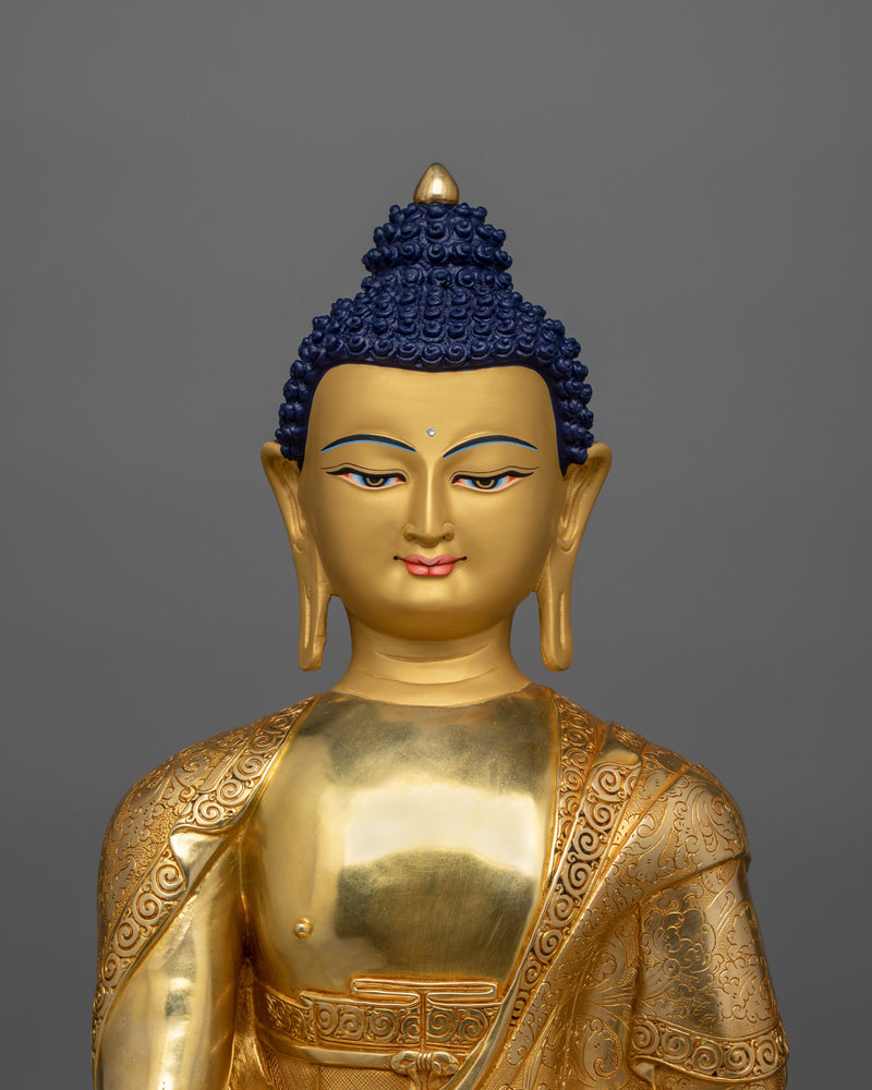 Peaceful Buddha of Enlightenment Shakyamuni | Ideal for Rituals and Reflection