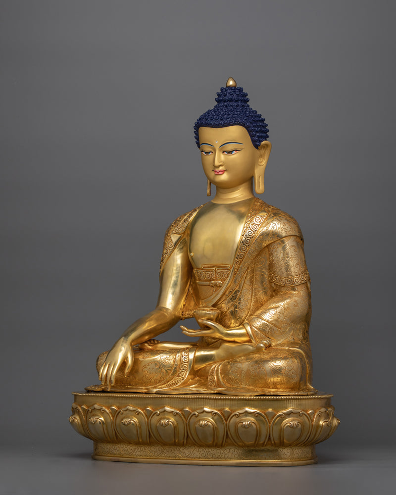 Peaceful Buddha of Enlightenment Shakyamuni | Ideal for Rituals and Reflection