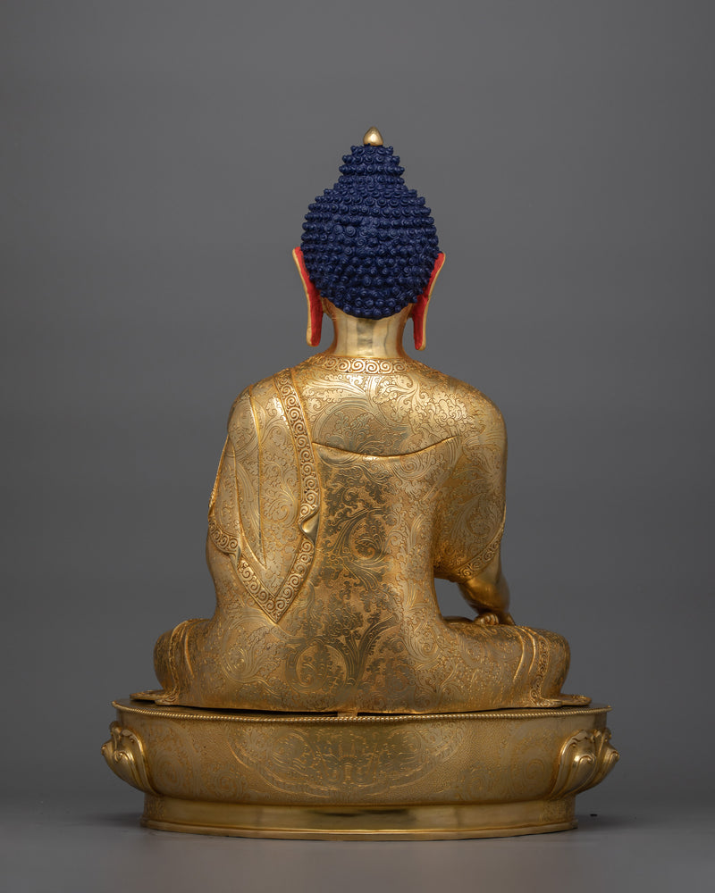 Peaceful Buddha of Enlightenment Shakyamuni | Ideal for Rituals and Reflection