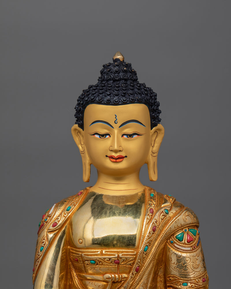 Shakyamuni Buddha Enlightened Dharma Teacher Statue | Profound Wisdom Figurine