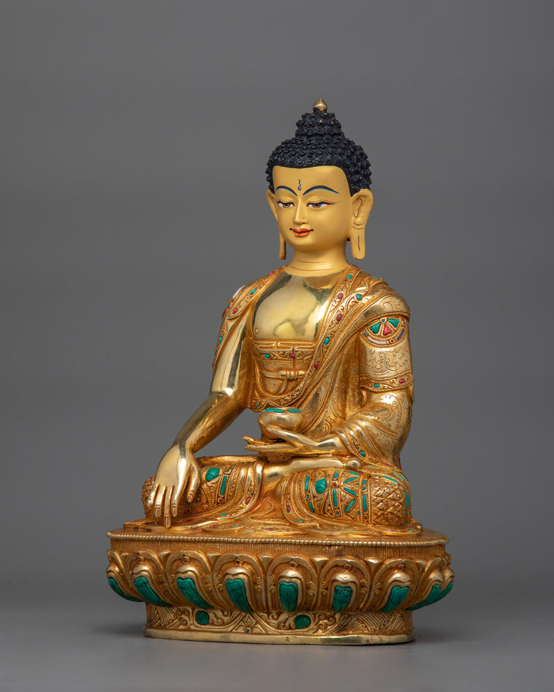 Shakyamuni Buddha Enlightened Dharma Teacher Statue | Profound Wisdom Figurine