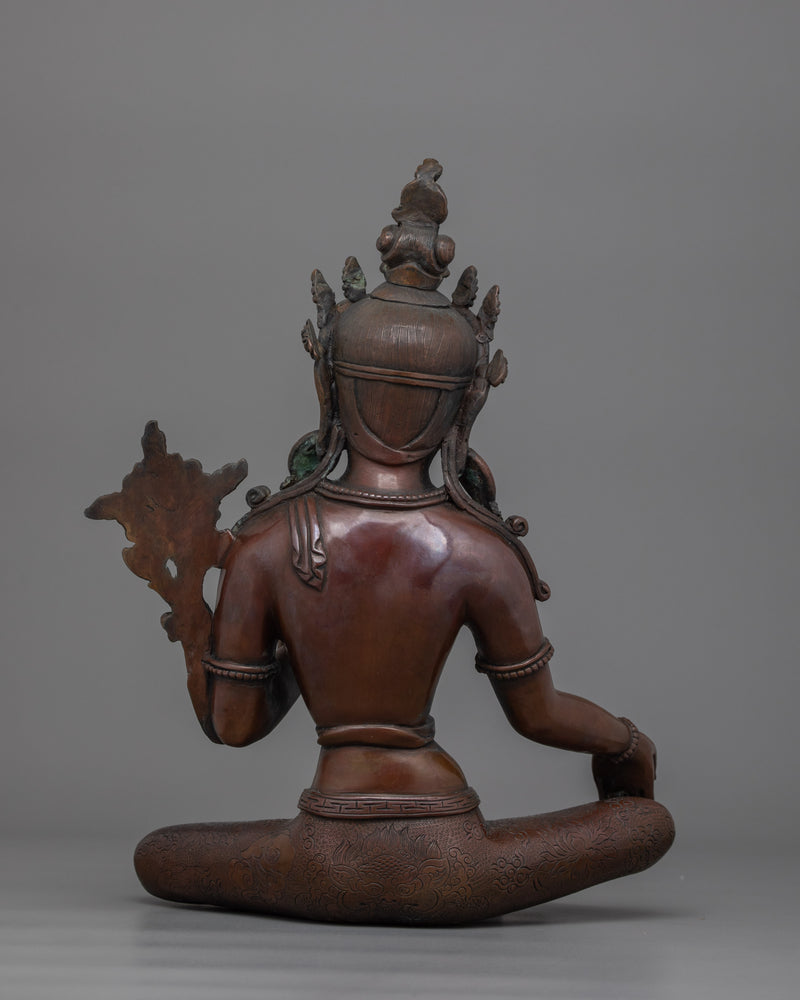 Green Tara Compassion Deity Sculpture | Symbol of Swift Healing, Spiritual Power