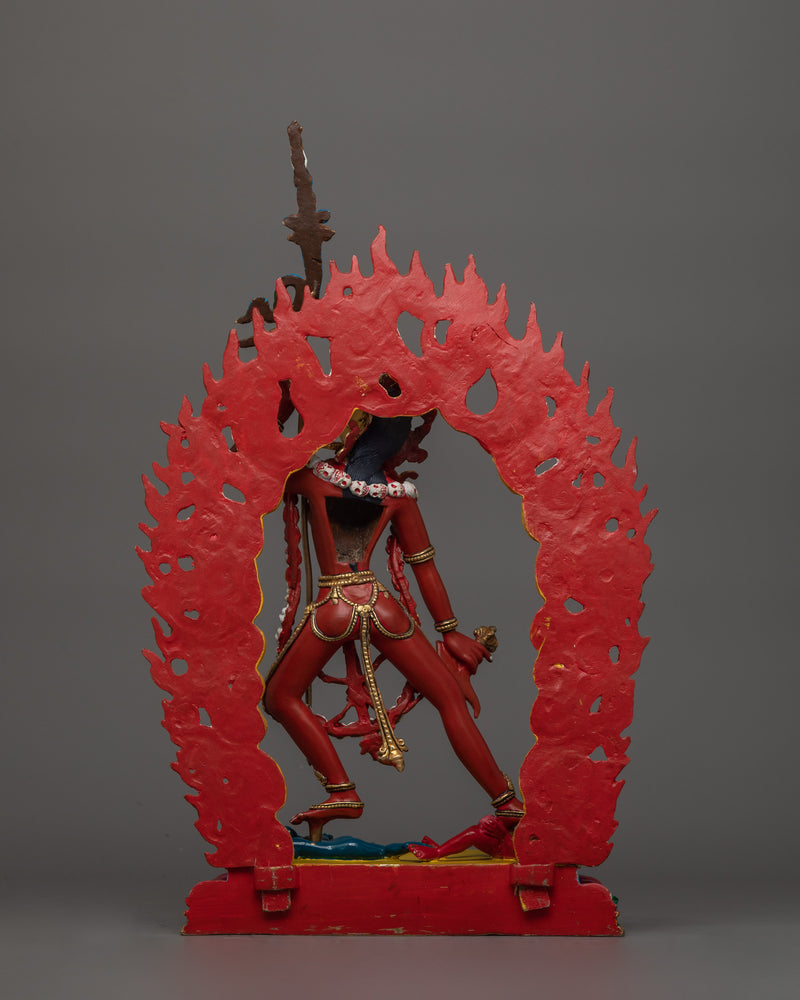 Tantric Deity Sculpture of Vajrayogini | Handcrafted 24K Gold Gilded