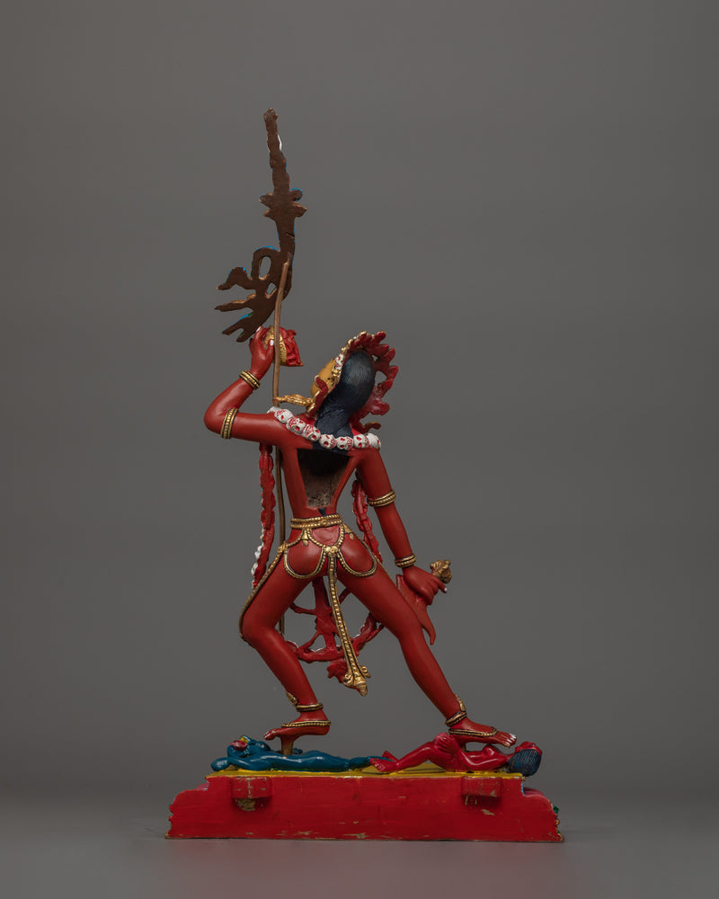 Tantric Deity Sculpture of Vajrayogini | Handcrafted 24K Gold Gilded