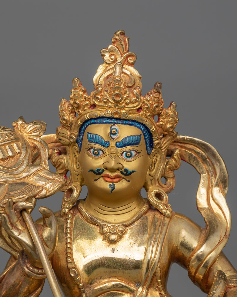 Vaishravana Deity of Wealth Sculpture | Namtoshe Tibetan Buddhism Buddhist Deity