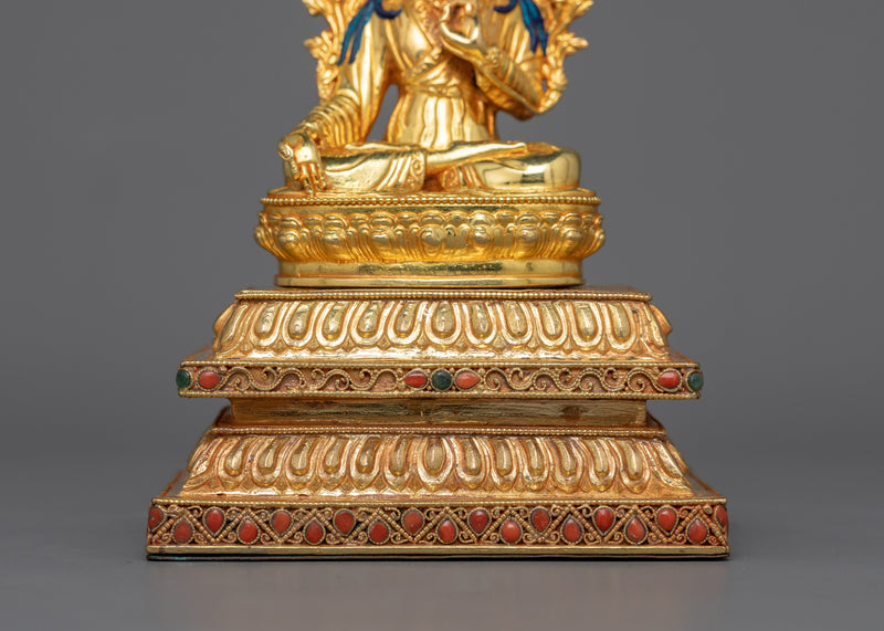 Tibetan Jigme Lingpa Sculpture | Tibetan Lama Jigme Lingpa for Spiritual Practice