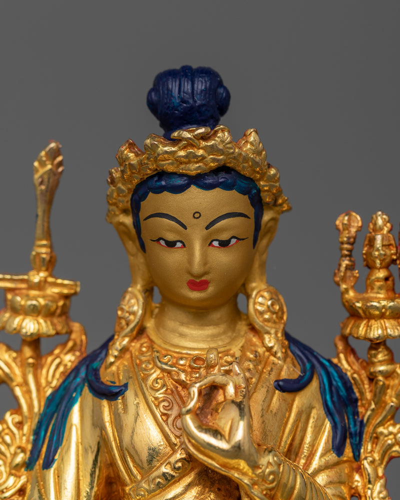 Tibetan Jigme Lingpa Sculpture | Tibetan Lama Jigme Lingpa for Spiritual Practice