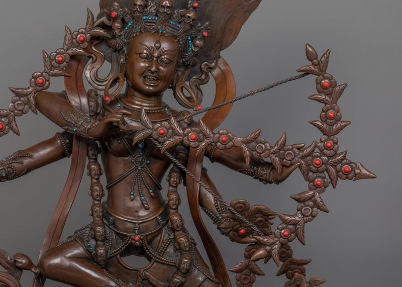 Handcrafted Kurukulla Deity Sculpture | The Goddess of Love and Magnetism