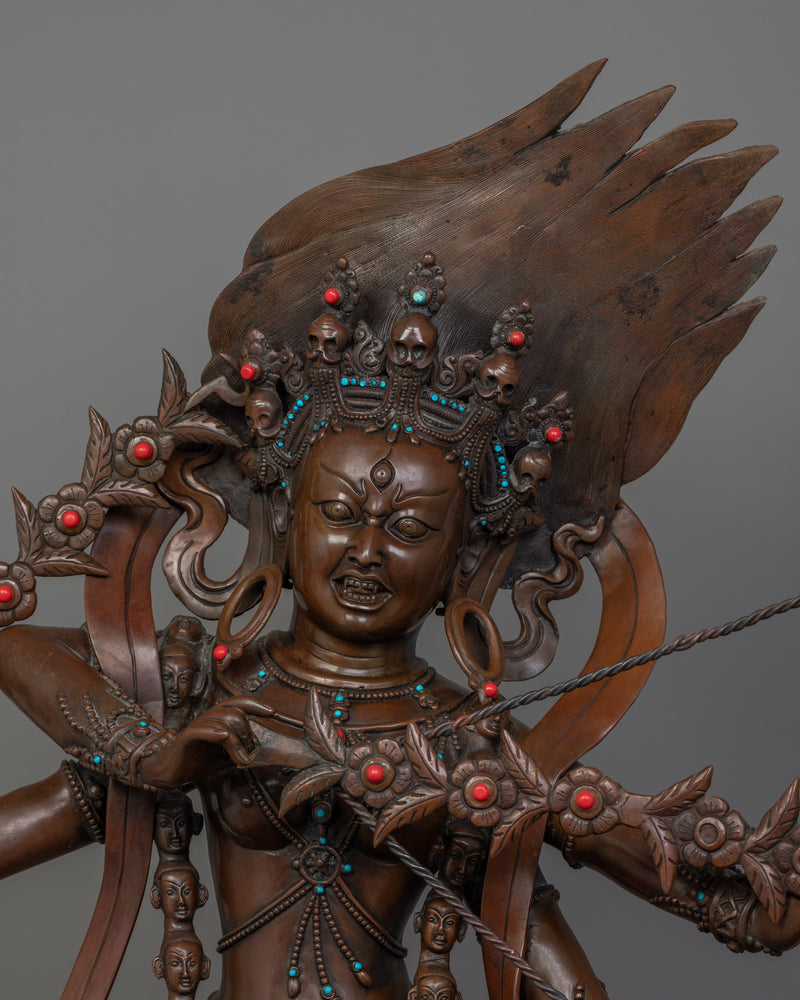 Handcrafted Kurukulla Deity Sculpture | The Goddess of Love and Magnetism