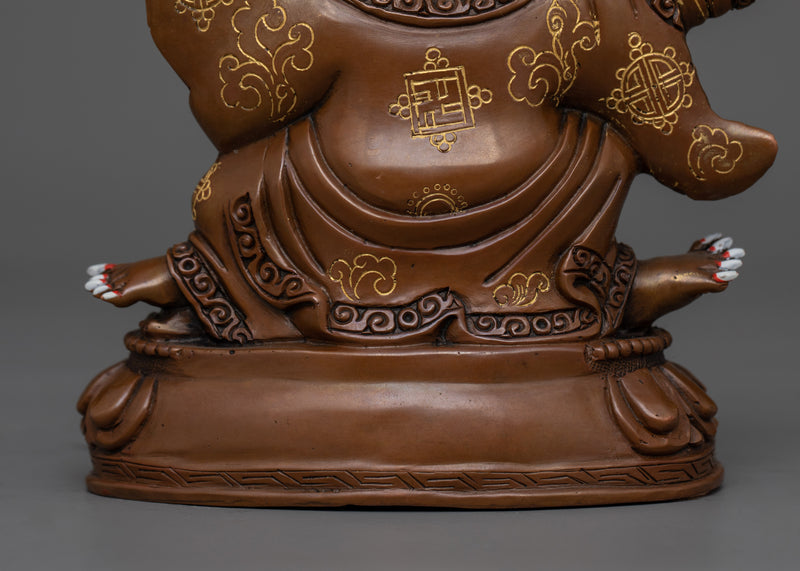 2 Armed Mahakala Bernagchen Sculpture | The Unyielding Guardian of Vajrayana Buddhism