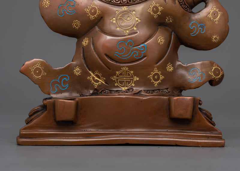 Fierce Guardian Mahakala Bernagchen Statue | Handcrafted Buddhist Sculpture for Protection