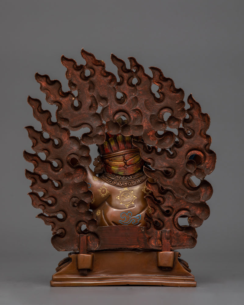 Fierce Guardian Mahakala Bernagchen Statue | Handcrafted Buddhist Sculpture for Protection