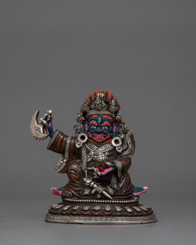 Protective Deity Mahakala Bernagchen Statue | Symbol of Protection and Strength