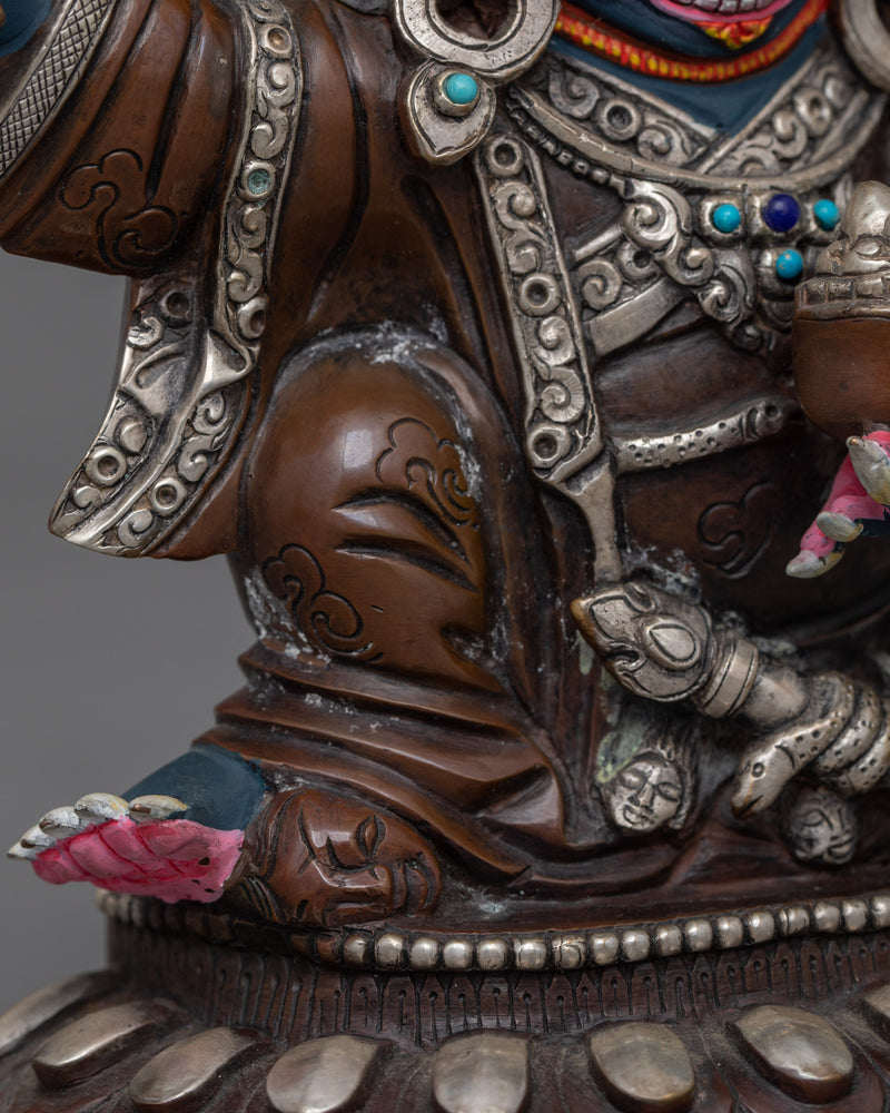 Protective Deity Mahakala Bernagchen Statue | Symbol of Protection and Strength