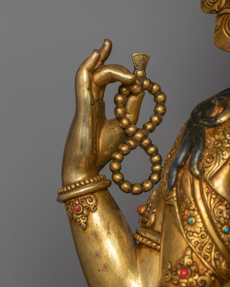 Meditation Deity Chenrezig Sculpture | The embodiment of Compassion