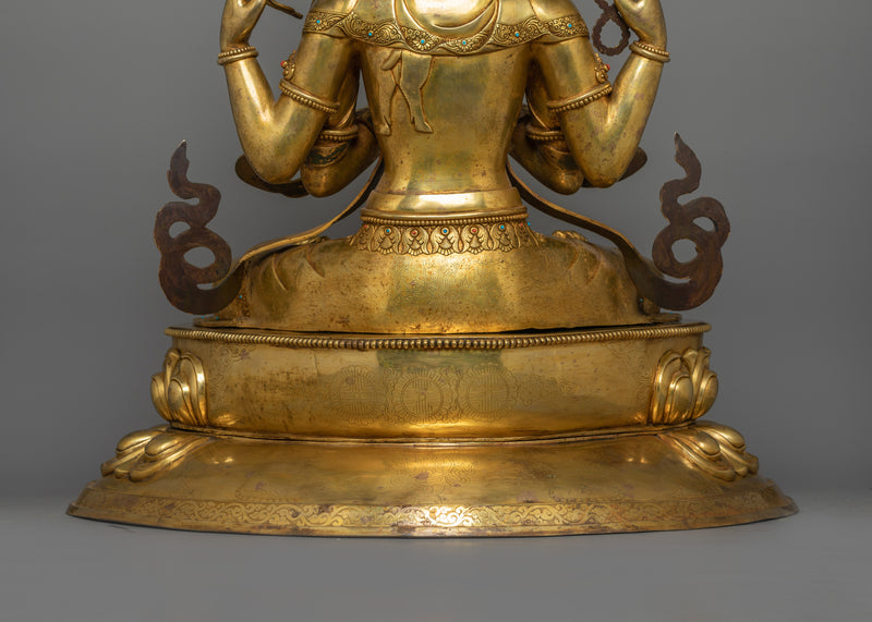 Meditation Deity Chenrezig Sculpture | The embodiment of Compassion