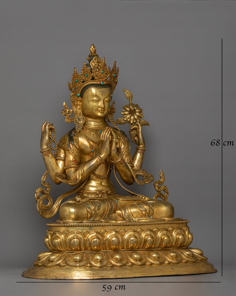 meditation-deity-chenrezig-sculpture