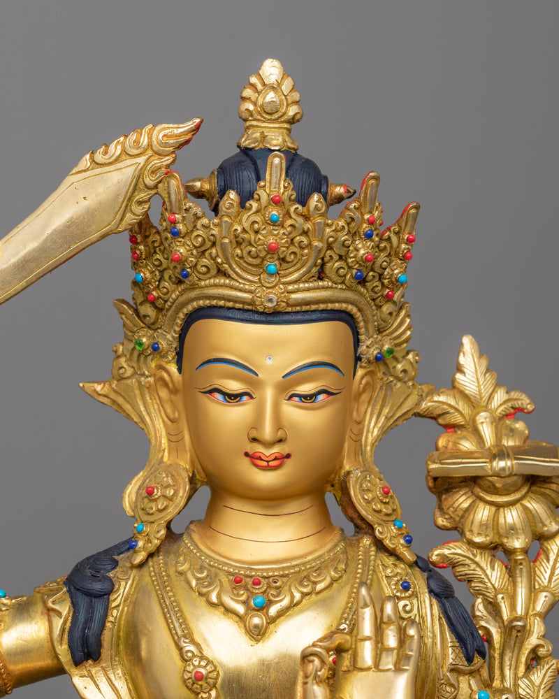 The Light of Wisdom Manjushri Statue | Symbol of Intellectual Clarity and Insight