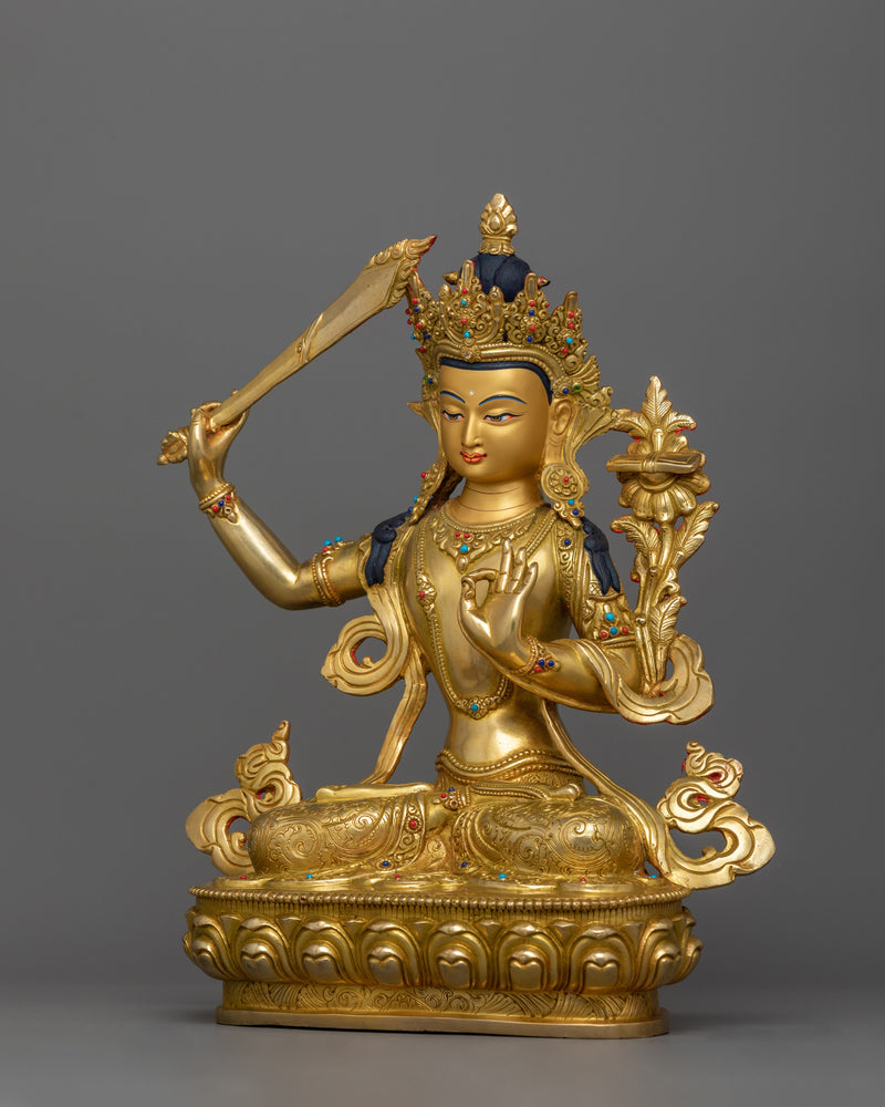 The Light of Wisdom Manjushri Statue | Symbol of Intellectual Clarity and Insight