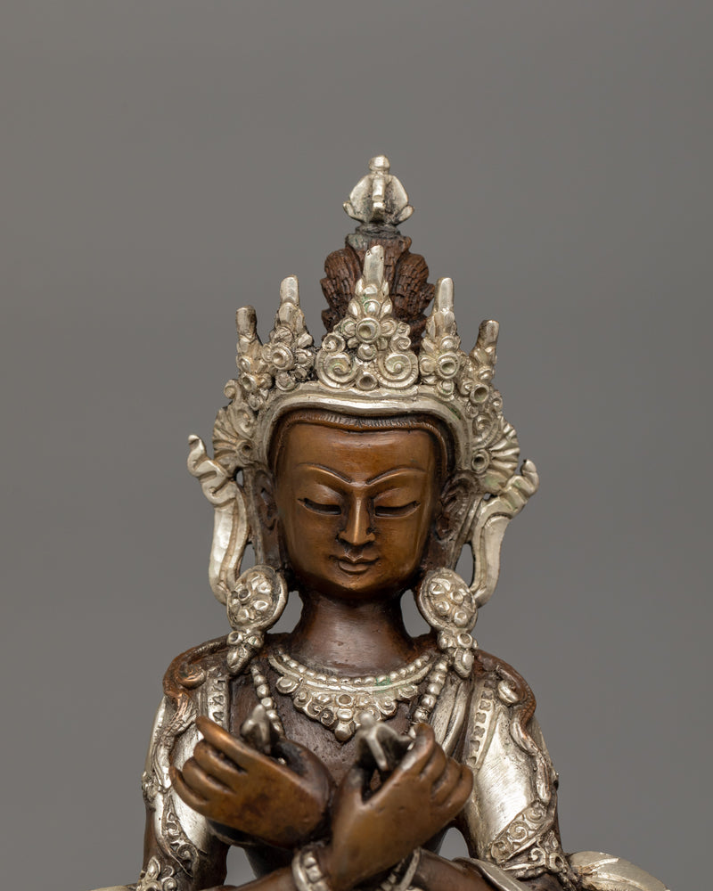 Vajradhara Supreme Deity Sacred Sculpture | The Primordial Buddha of Vajrayana