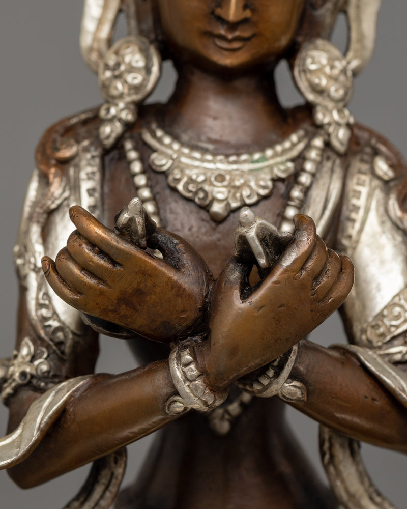 Vajradhara Supreme Deity Sacred Sculpture | The Primordial Buddha of Vajrayana