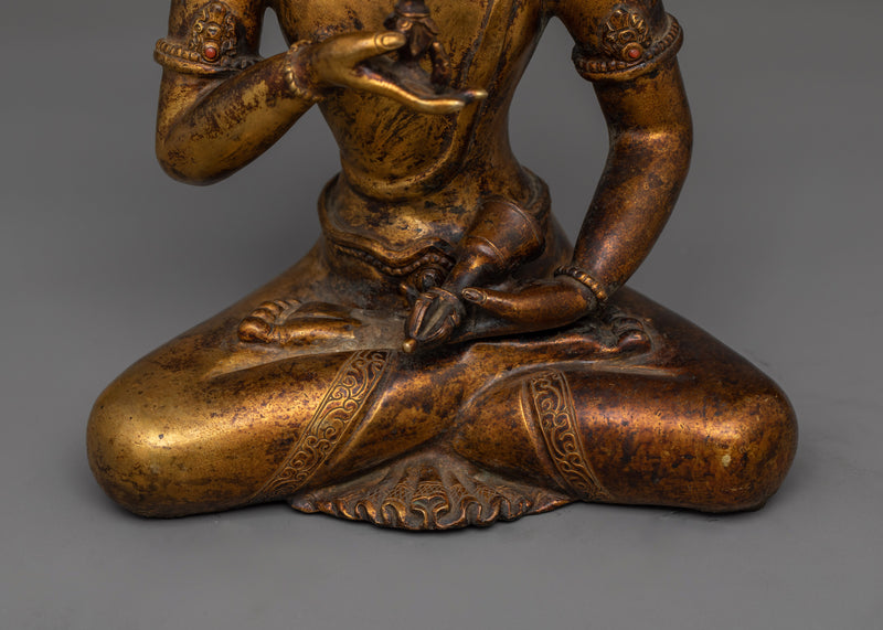 Antique Finish Tibetan Buddhism Vajrasattva Figurine | Inner Peace and Transformation