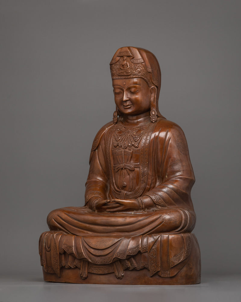 Amitabha Pure Land Buddha Figurine | The Buddha of Infinite Light and Compassion