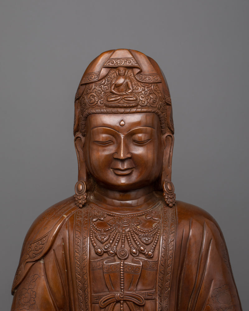 Amitabha Pure Land Buddha Figurine | The Buddha of Infinite Light and Compassion