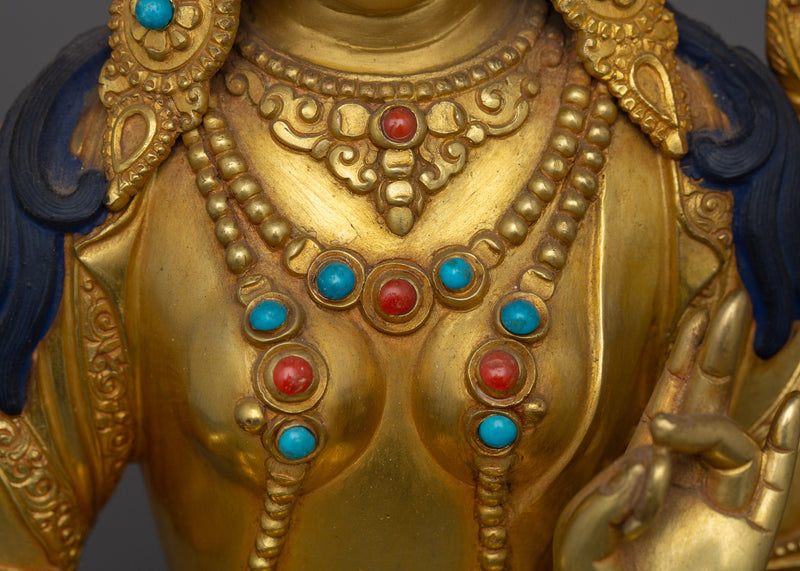 Green Tara Spiritual Swift Liberator Statue | The Compassionate Protector Sculpture