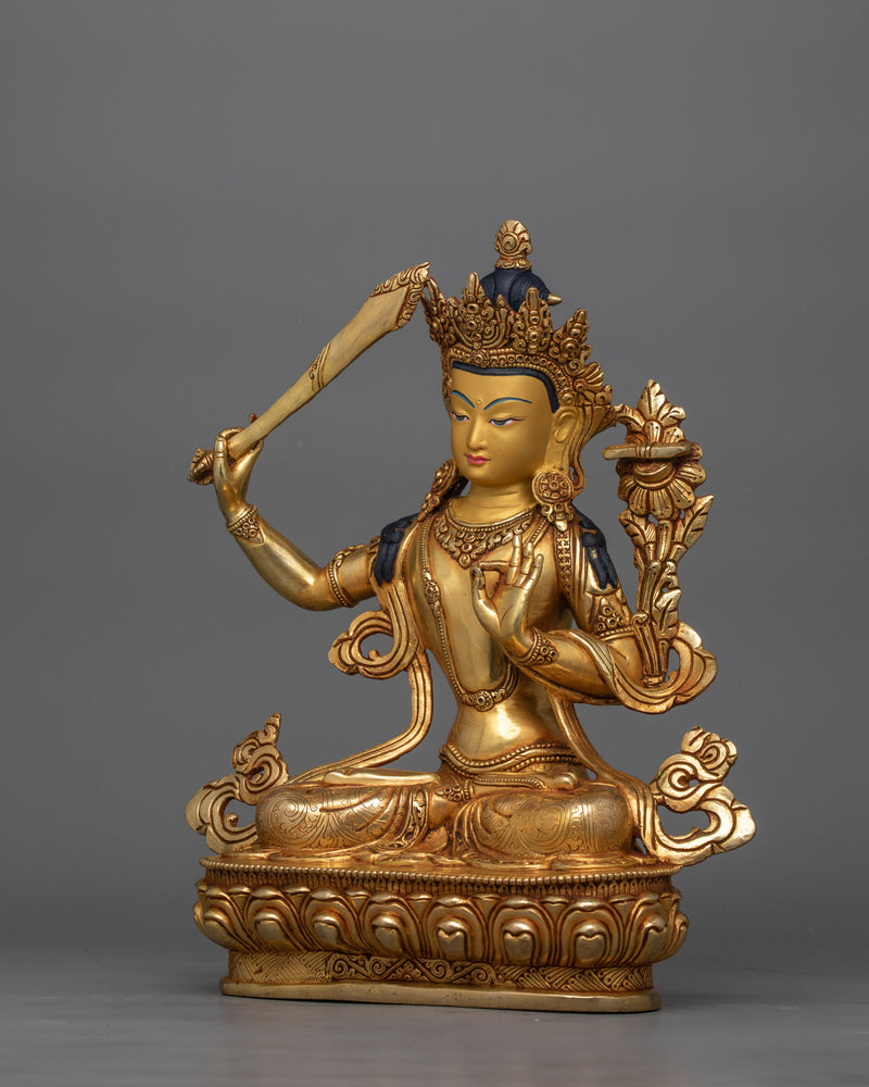 Knowledge Deity Manjughosa Statue | The Supreme Wisdom Deity of Buddhism